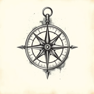Realism Compass Tattoo