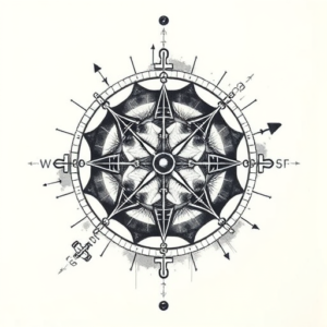 Realism Coordinates Tattoo