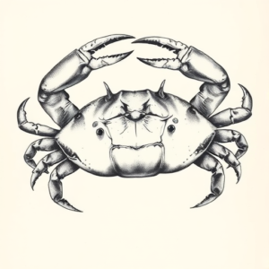 Realism Crab Tattoo