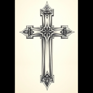 Realism Cross Tattoo