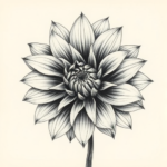 Realism Dahlia Tattoo