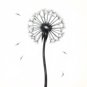 Realism Dandelion Tattoo