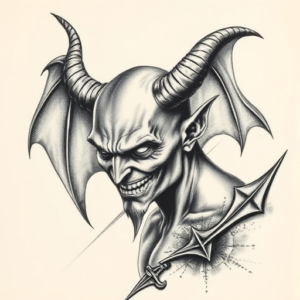 Realism Devil Tattoo