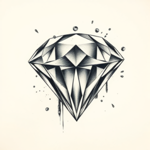 Realism Diamond Tattoo