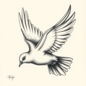Realism Dove Tattoo