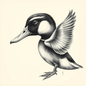 Realism Duck Tattoo
