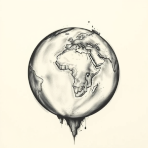 Realism Earth Tattoo