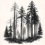 Realism Forest Tattoo