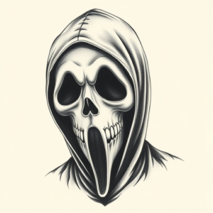 Realism Ghostface Tattoo