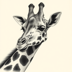 Realism Giraffe Tattoo