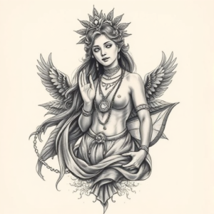 Realism Goddess Tattoo