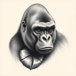 Realism Gorilla Tattoo