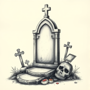 Realism Graveyard Tattoo