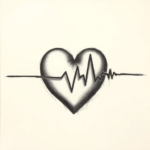 Realism Heartbeat Tattoo