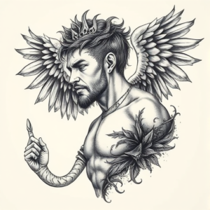 Realism Icarus Tattoo