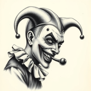Realism Jester Tattoo