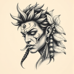 Realism Kali Tattoo