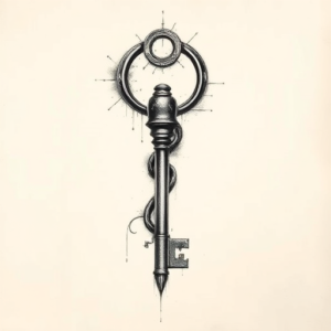 Realism Key Tattoo