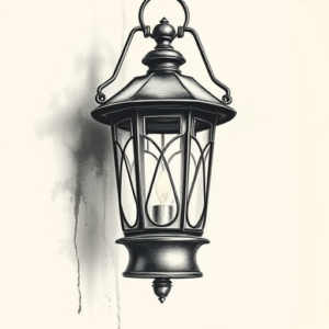 Realism Lantern Tattoo