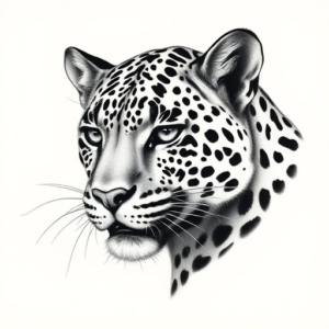 Realism Leopard Tattoo