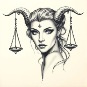 Realism Libra Tattoo