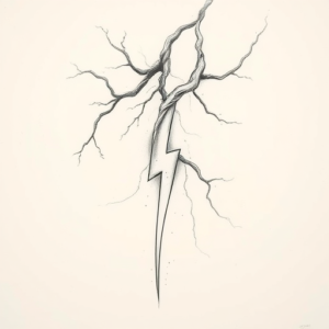 Realism Lightning Tattoo