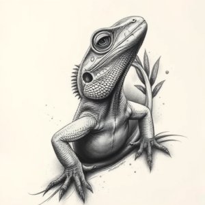 Realism Lizard Tattoo