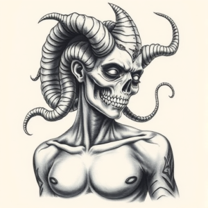 Realism Medusa Tattoo