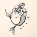 Realism Mermaid Tattoo
