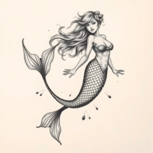 Realism Mermaid Tattoo