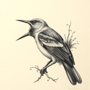 Realism Mockingbird Tattoo