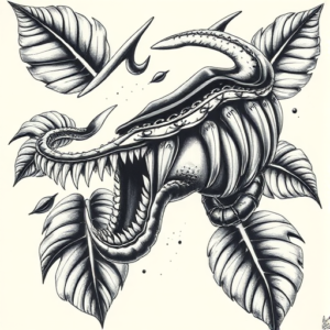 Realism Monstera Tattoo