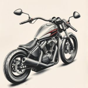 Realism Motorcycle Tattoo