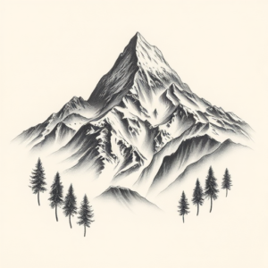 Realism Mountain Tattoo