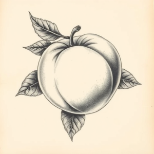 Realism Peach Tattoo