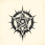 Realism Pentagram Tattoo