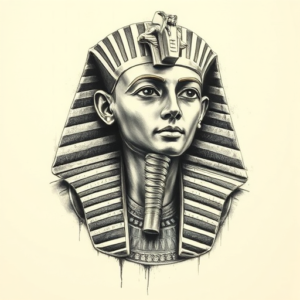 Realism Pharaoh Tattoo