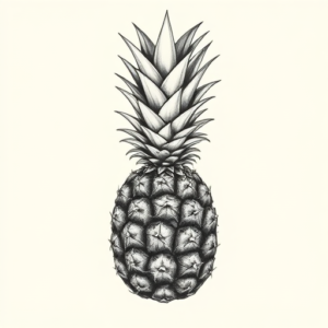 Realism Pineapple Tattoo