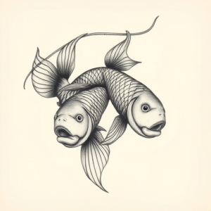 Realism Pisces Tattoo