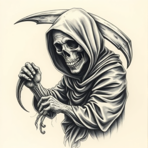 Realism Reaper Tattoo