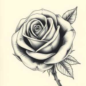 Realism Rose Tattoo