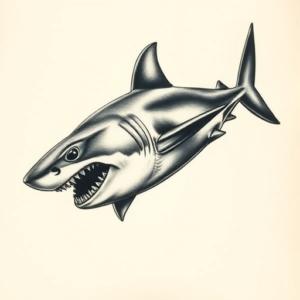 Realism Shark Tattoo