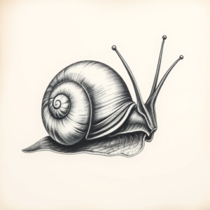 Realism Snail Tattoo