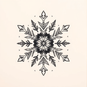 Realism Snowflake Tattoo