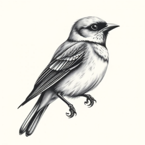 Realism Sparrow Tattoo