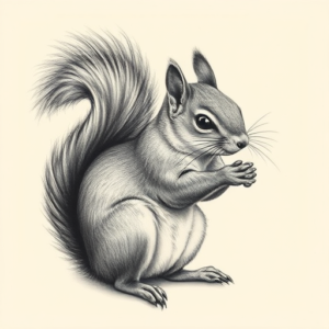 Realism Squirrel Tattoo