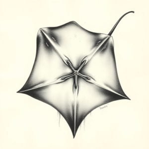 Realism Stingray Tattoo