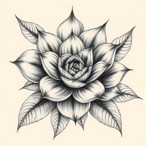 Realism Succulent Tattoo