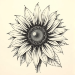 Realism Sunflower Tattoo