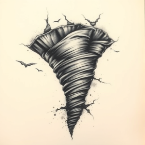 Realism Tornado Tattoo